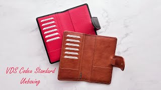 UNBOXING  VDS Codex Standard Planner in Janet Leather Brown Black and Red [upl. by Gustie]