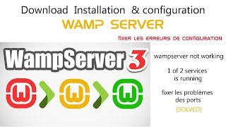 wamp erver not working1 of 2 services is running  2018 [upl. by Irbmac170]