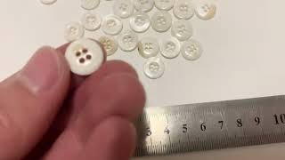 Craft Gucci 13MM Resin Material Handicraft White Button For Apparel [upl. by Ylehsa]