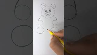 Easy way to draw teddy teddydrawing teddy howtodrawteddybear easydrawing shorts [upl. by Tterab]