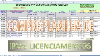 Programa de controle de Despachante filtra por placa clientes taxas de Veículos R 3000 [upl. by Esyle125]