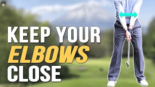 Golf Keep Elbows Close Together ➜ More Consistency And Accuracy [upl. by Gally]