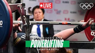 🔴 LIVE Powerlifting World Classic Open Championships  Womens 52kg [upl. by Floeter]