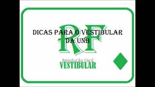 Dicas para o vestibular da Unb [upl. by Carlstrom]