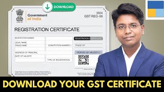 StepbyStep Guide Download Your GST Certificate Easily [upl. by Nessie]