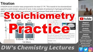 CHEM 1411 Stoichiometry Practice and Percent Yield Calculations 2024 [upl. by Kadner]