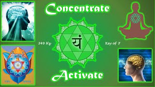 Concentrate  349 Hz for Heart Chakra Activation Binaural Soundscape [upl. by Anaitsirc]