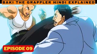 baki the grappler episode 9 in hindi explained  2001 arc [upl. by Frayne]