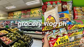 GROCERY VLOG PH 🍵 realistic grocery shopping monthly essentials life in MNL asmr grocery with me [upl. by Ahseit]