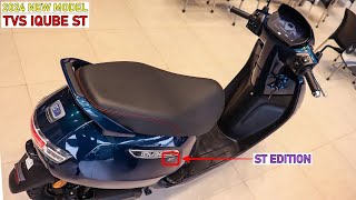 Finally 2024 New model TVS iqube ST Electric Scooter Detailed Review  New Features  On road price [upl. by Trent]