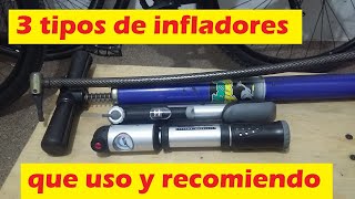 3 tipos de infladores que uso y recomiendo  Ciclismo 31 [upl. by Zak]