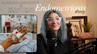 Laparoscopy for endometriosis diagnosis and 13 days in recovery 💛 Endometriosis Awareness Month 💛 [upl. by Mair]