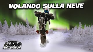 WHEELIE SOTTO LAURORA BOREALEKTM 450 SMR TEST ON ICE [upl. by Wivinah]