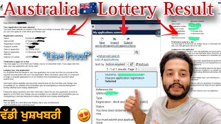 Australia🇦🇺lottery Visa Today Result😍 14 Nov 2024  work and holiday visa results  C4U [upl. by Eckblad180]