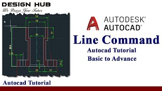 Line command in AutoCAD basic to advancepart1 [upl. by Ashford128]