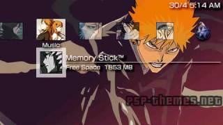 PSP Theme Bleach Theme PSPThemesNET [upl. by Encratis]