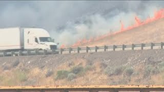 Durkee Fire Malheur County lifts all evacuation orders [upl. by Nailliw]