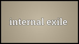 Internal exile Meaning [upl. by Latta969]