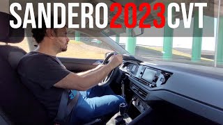 Review Sandero 2023 con caja automática CVT [upl. by Thomasina413]