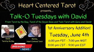 TALKO TUESDAYS 1ST ANNIVERSARY ADDITION with David from Tarot by the Bay [upl. by Kosak358]