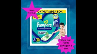 Pampers Diapers  Large size [upl. by Erbes]