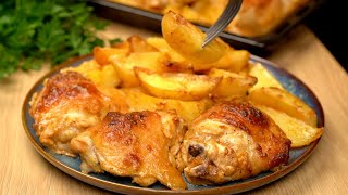 Baked Chicken and Potatoes – The Perfect Dinner Recipe [upl. by Lipcombe]