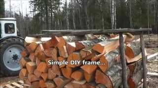 Simple DIY portable firewood rack [upl. by Dihaz]