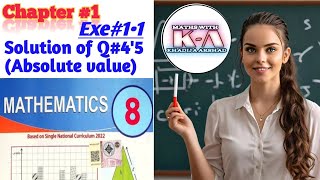 Maths Grade 8  Exercise  1•1 questions  4amp5 Absolute value difference Maths in Urdu Hindi [upl. by Akenom407]