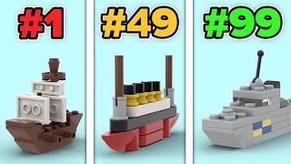 100 Mini LEGO Ships  Comparison [upl. by Kellene681]