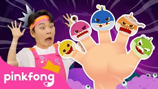 Zombie Shark Finger Family  Finger Family Song  Spooky Baby Sharks Everywhere  Pinkfong Official [upl. by Rilda]