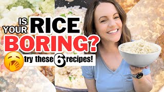 NO MORE PLAIN RICE  6 EASY RICE RECIPES [upl. by Auhsej]