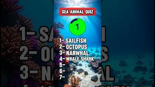 Can you Answer These Sea Animals Questions  Ocean Animal Quiz [upl. by Seligmann]