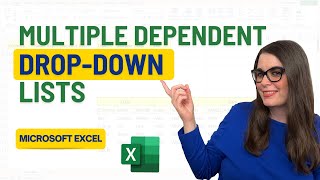 How to Create Multiple Dependent DropDown Lists in Microsoft Excel [upl. by Aerdnahs673]