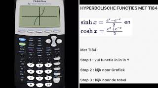 2366 Hyperbolische functies met TI84 [upl. by Lieberman]