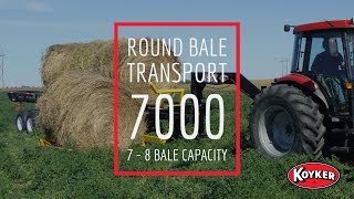 Koyker Manufacturing Round Bale Transport 7000 [upl. by Geraldine102]