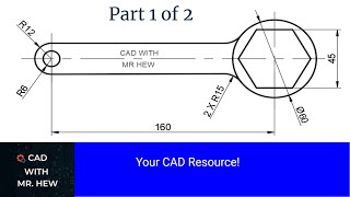 How to draw tangent arcs in mechanical engineering drawing Part 1 of 2 [upl. by Aniarrol299]