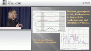 Fall Meeting 2009 Consequences of an Unusually Long and Deep Solar Minimum I [upl. by Carrew749]