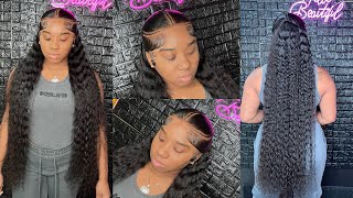 36 INCHES OF SLAY😍😍Watch me Slay This Curly wig install for my cousin Birthday 😍 ThebhSlay😍 [upl. by Nyhagen]