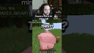 Redshell finds Pigs in Ai Minecraft 🤯 [upl. by Park]