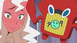 Burnet Feeling Nervous about Meeting Royal Mask Pokémon Sun and Moon Episode 92 English Sub [upl. by Niu]