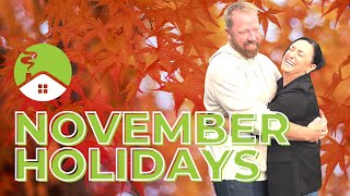 November Holidays 2024 [upl. by Derick]