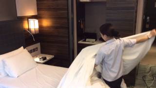 Making of bed 鋪床方法 [upl. by Mishaan]