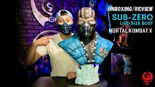 MKX SubZero LifeSize Bust Cryomancer Exclusive Edition  PCS UnboxingReview [upl. by Air]