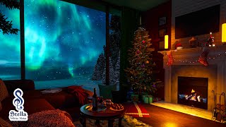 Relaxing Fire Sounds And White Noise to Sleep Relax  10 Hours of Cozy Winter Christmas Ambience [upl. by Banks609]