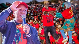 President JULIUS MALEMA being shown love by the elderly in Colesburg after a community meeting [upl. by Orelle]