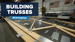 How to Set Up and Build Pole Barn Trusses [upl. by Slen]