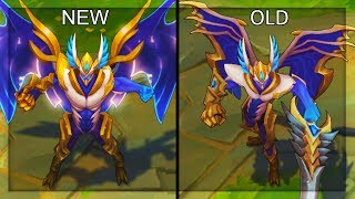 All Aatrox Skins NEW and OLD Texture Comparison Rework 2018 League of Legends [upl. by Asiralc]