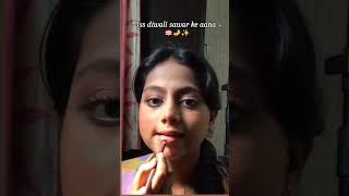 Happy diwalii 🪔🪷ytshort Poorviramoji trendingshorts makeuptutorial viralshort youtubeshorts [upl. by Airasor167]