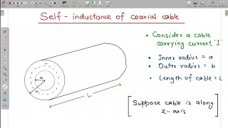 Selfinductance of coaxial cableconductor  EMFT  EMT  BEU  EE ECE  EM field theory [upl. by Eylrahc]