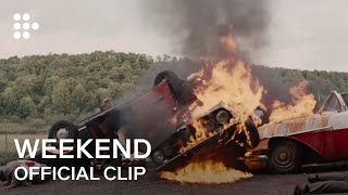 JeanLuc Godards WEEKEND  Official Clip  MUBI [upl. by Blinny120]